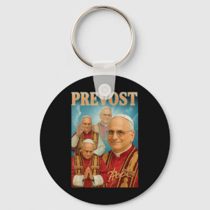 Paus Prevost Christelijk Katholiek Shirt Paus Leo Sleutelhanger