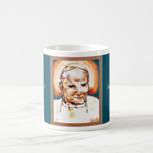 Paus Saint Johannes Paulus II mok (Center)