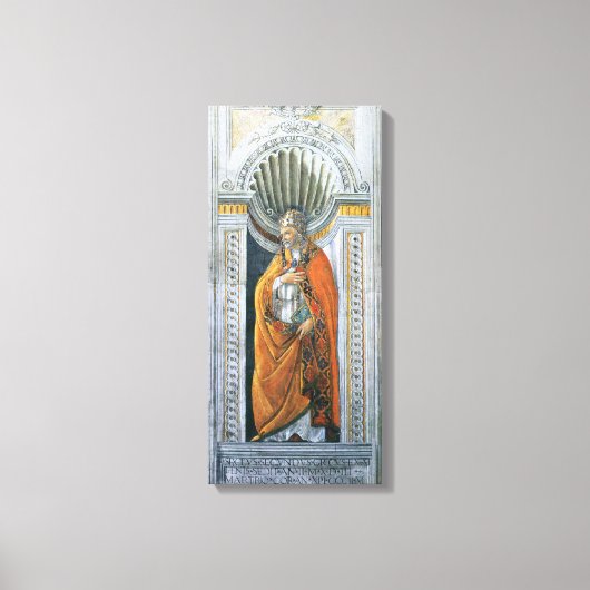 Paus Saint Sixtus II door Sandro Botticelli Canvas Afdruk (Voorkant)