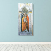 Paus Saint Sixtus II door Sandro Botticelli Canvas Afdruk (Insitu (Houten vloer))
