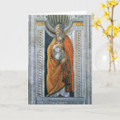 Paus Saint Sixtus II door Sandro Botticelli Kaart (Gele Bloem)