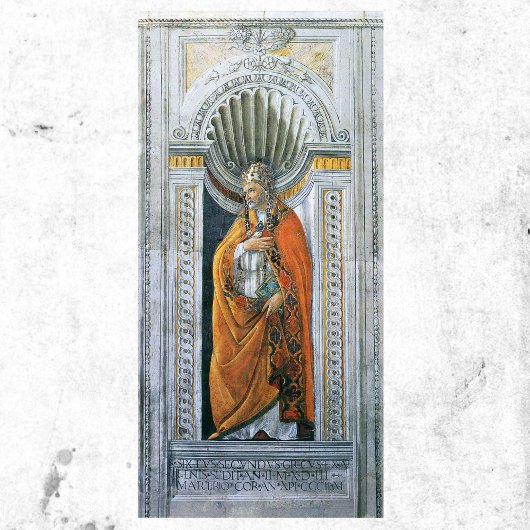 Paus Saint Sixtus II door Sandro Botticelli Poster