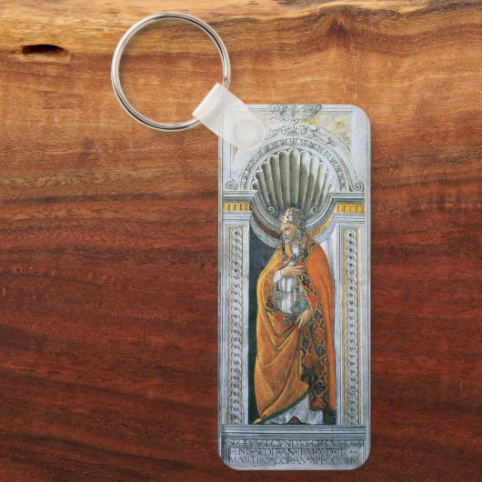 Paus Saint Sixtus II door Sandro Botticelli Sleutelhanger (Voorkant)