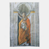 Paus Saint Sixtus II door Sandro Botticelli Theedoek (Verticaal)