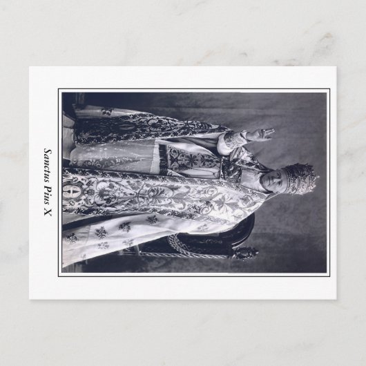 Paus Sint Pius X Briefkaart (Voorkant)