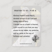 Paus Sint Pius X Katholiek Religieus Gebed Heilig Plaatskaartje (Achterkant)