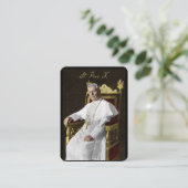 Paus Sint Pius X Katholiek Religieus Gebed Heilig Plaatskaartje (Staand voorkant)