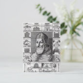 Paus Sixtus V, omringd door de kerken Briefkaart (Staand voorkant)