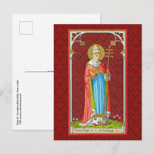 Paus St. Cornelius (SAU 042) Briefkaart (Voorkant / Achterkant)