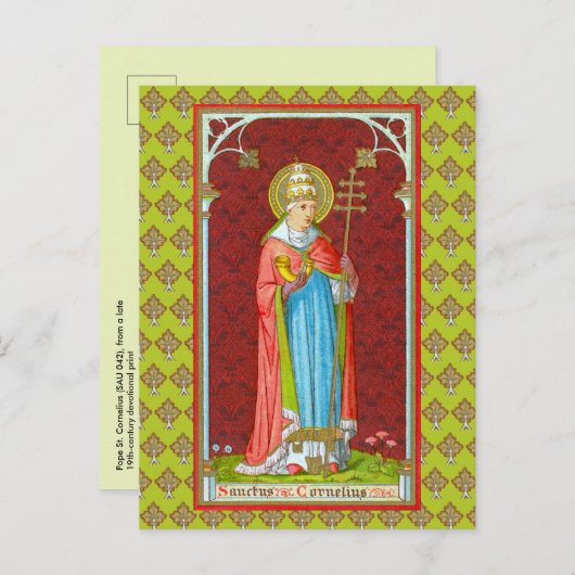 Paus St. Cornelius (SAU 042) Briefkaart (Voorkant / Achterkant)