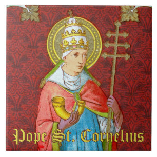 Paus St. Cornelius (SAU 042) Tegeltje