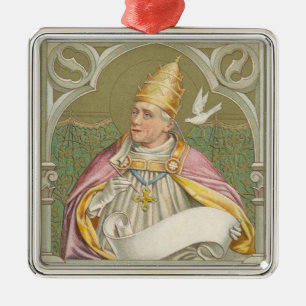 Paus St. Gregorius de Grote (M 067) Metalen Ornament