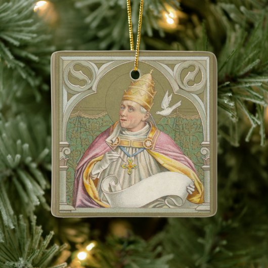Paus St. Gregory the Great (M 067) Keramisch Ornament (Boom)