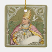 Paus St. Gregory the Great (M 067) Keramisch Ornament (Achterkant)
