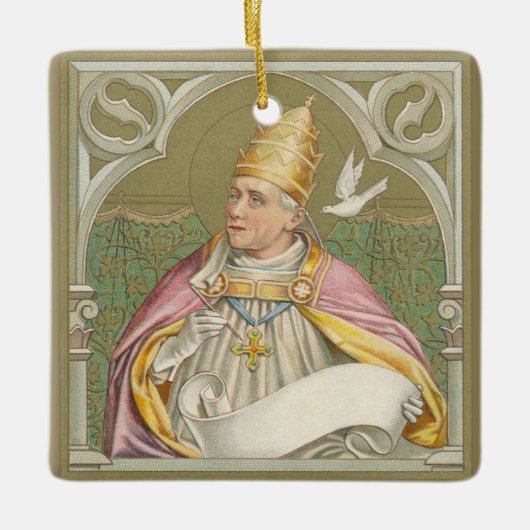 Paus St. Gregory the Great (M 067) Keramisch Ornament (Voorkant)