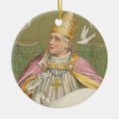 Paus St. Gregory the Great (M 067) Keramisch Ornament (Voorkant)