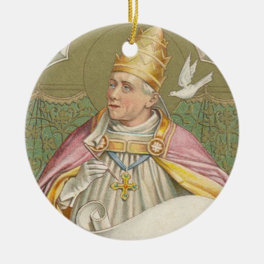 Paus St. Gregory the Great (M 067) Keramisch Ornament (Voorkant)
