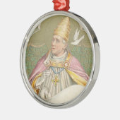 Paus St. Gregory the Great (M 067) Metalen Ornament (Links)
