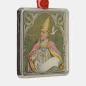 Paus St. Gregory the Great (M 067) Metalen Ornament (Rechts)