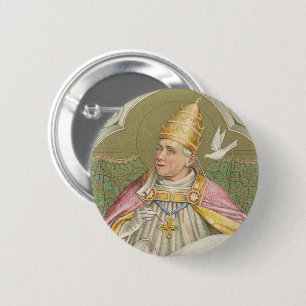 Paus St. Gregory the Great (M 067) Ronde Button 5,7 Cm