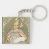 Paus St. Gregory the Great (M 067) Sleutelhanger (Achterkant)