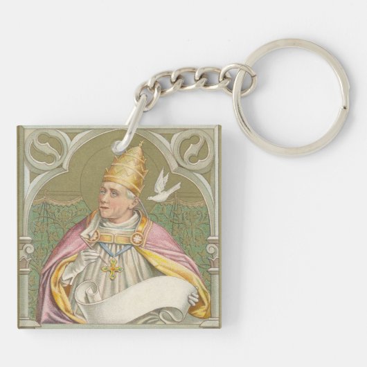 Paus St. Gregory the Great (M 067) Sleutelhanger (Achterkant)