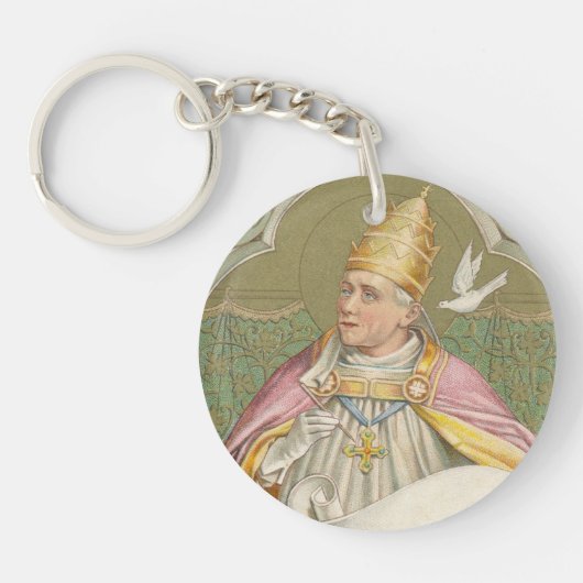 Paus St. Gregory the Great (M 067) Sleutelhanger (Voorkant)