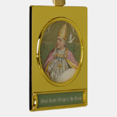 Paus St. Gregory the Great (M 067) Verguld Banner Ornament (Rechts)