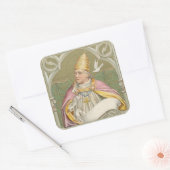 Paus St. Gregory the Great (M 067) Vierkante Sticker (Envelop)