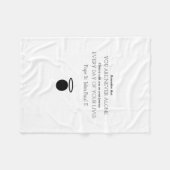 Paus St. John Paul II Quote Blanket Fleece Deken (Voorkant (Horizontaal))