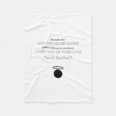 Paus St. John Paul II Quote Blanket Fleece Deken (Voorkant)