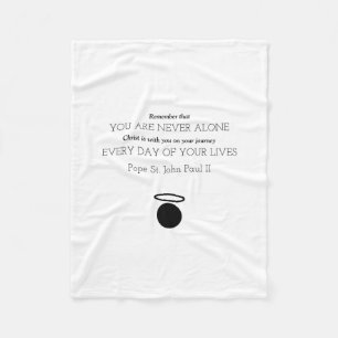 Paus St. John Paul II Quote Blanket Fleece Deken