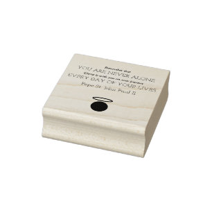 Paus St. John Paul II Quote Rubber Stamp Rubberstempel