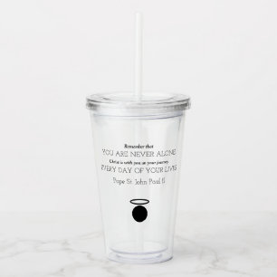 Paus St. John Paul II Quote Tumbler Acryl Drinkbeker