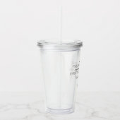 Paus St. John Paul II Quote Tumbler Acryl Drinkbeker (Rechts)