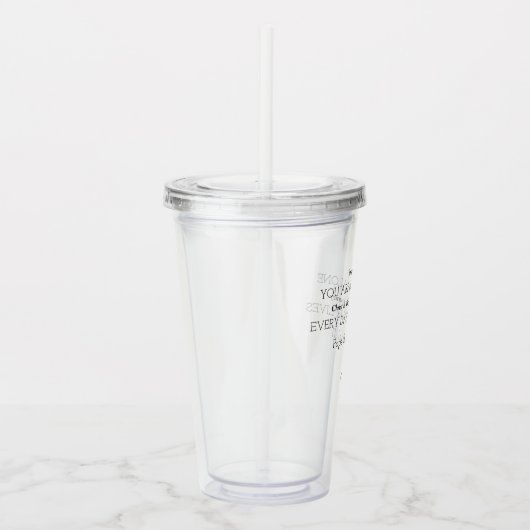 Paus St. John Paul II Quote Tumbler Acryl Drinkbeker (Rechts)