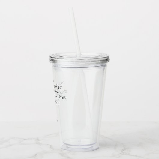Paus St. John Paul II Quote Tumbler Acryl Drinkbeker (Links)
