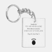 Paus St. John Paul II Sleutelhanger (Voorkant Links)