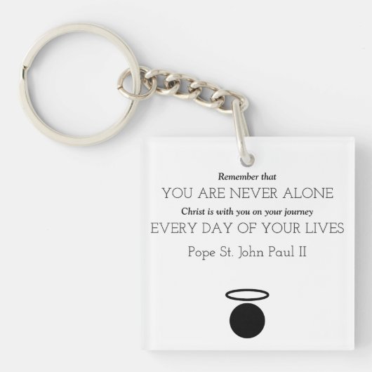 Paus St. John Paul II Sleutelhanger (Voorkant)