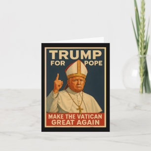 Paus Trump: Grappig dat Trump de volgende paus wil Kaart