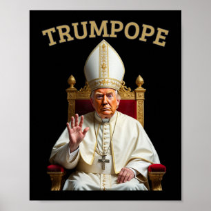Paus Trump Grappig President Trump verklaart zichz Poster