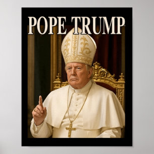 Paus Trump Grappig President Trump verklaart zichz Poster
