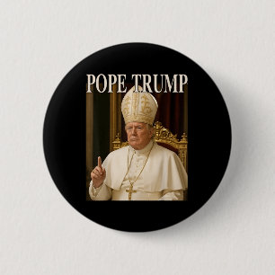 Paus Trump Grappig President Trump verklaart zichz Ronde Button 5,7 Cm