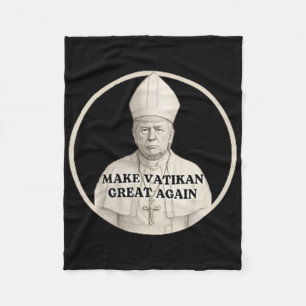 Paus Trump Grappig Trump Vaticaan Christelijk Retr Fleece Deken