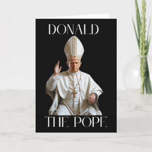 Paus Trump Grappig Trump Vaticaan Christelijk Retr Kaart