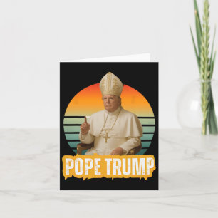 Paus Trump Grappig Trump Vaticaan Christelijk Retr Kaart