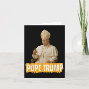 Paus Trump Grappig Trump Vaticaan Christelijk Retr Kaart