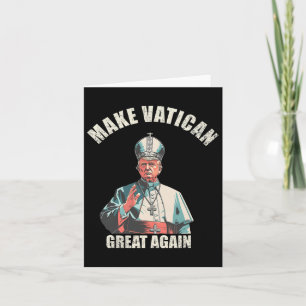Paus Trump Grappig Trump Vaticaan Christelijk Retr Kaart