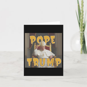 Paus Trump Grappig Trump Vaticaan Christelijk Retr Kaart