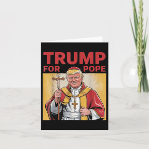 Paus Trump Grappig Trump Vaticaan Christelijk Retr Kaart